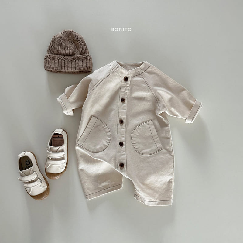 Bonito - Korean Baby Fashion - #babywear - Two Pocket Bodysuit - 4