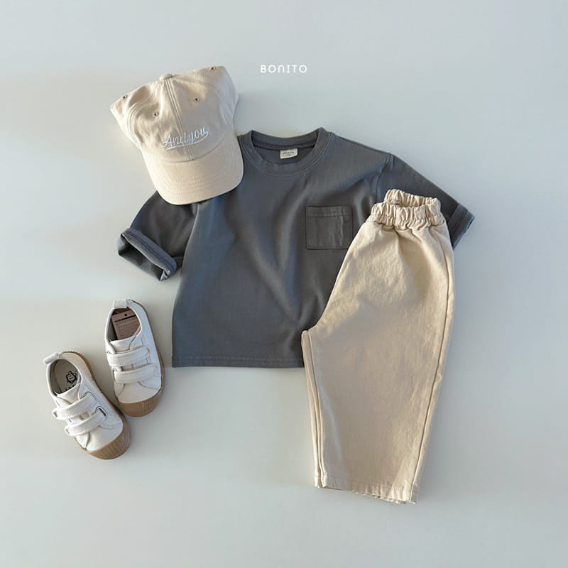 Bonito - Korean Baby Fashion - #onlinebabyboutique - Loose Pocket Tee - 10