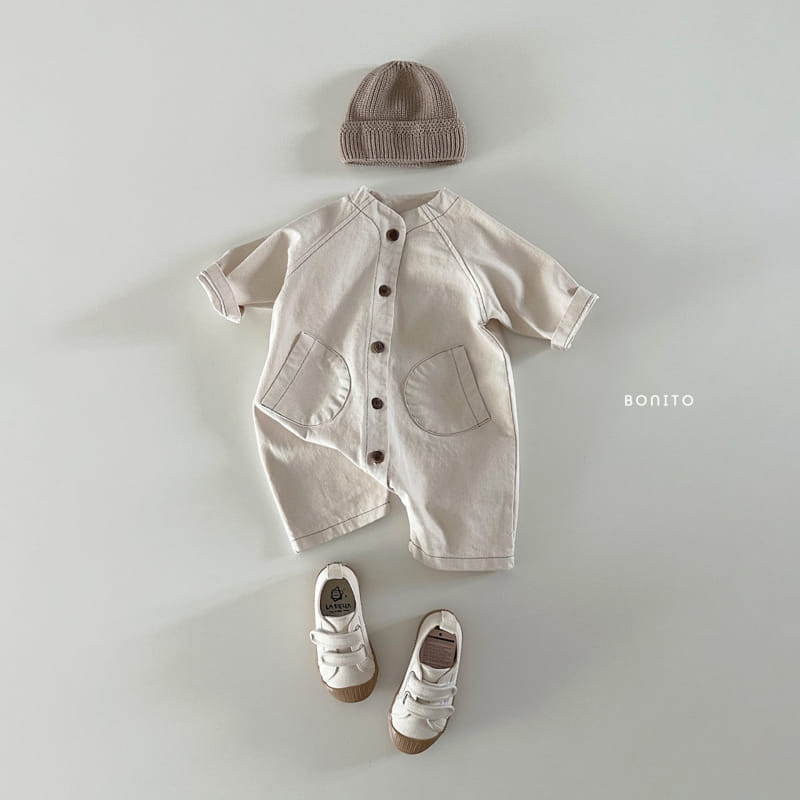 Bonito - Korean Baby Fashion - #onlinebabyshop - Two Pocket Bodysuit - 5