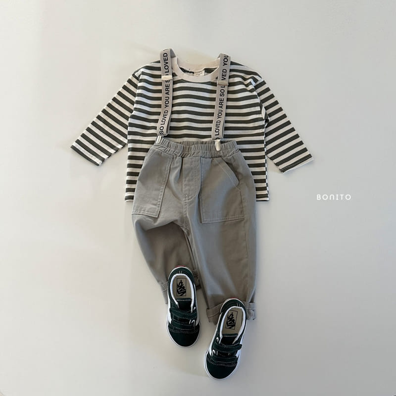 Bonito - Korean Baby Fashion - #onlinebabyshop - Stripes Sticky Tee - 6