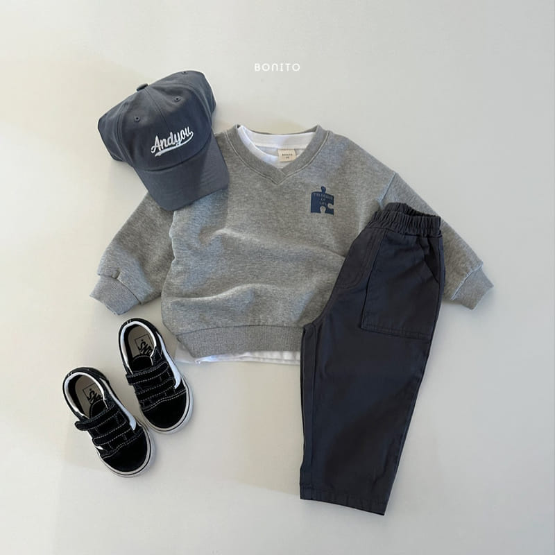 Bonito - Korean Baby Fashion - #onlinebabyboutique - Puzzle Sweatshirt - 4