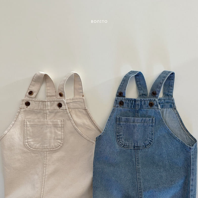 Bonito - Korean Baby Fashion - #onlinebabyshop - Denim Dungarees