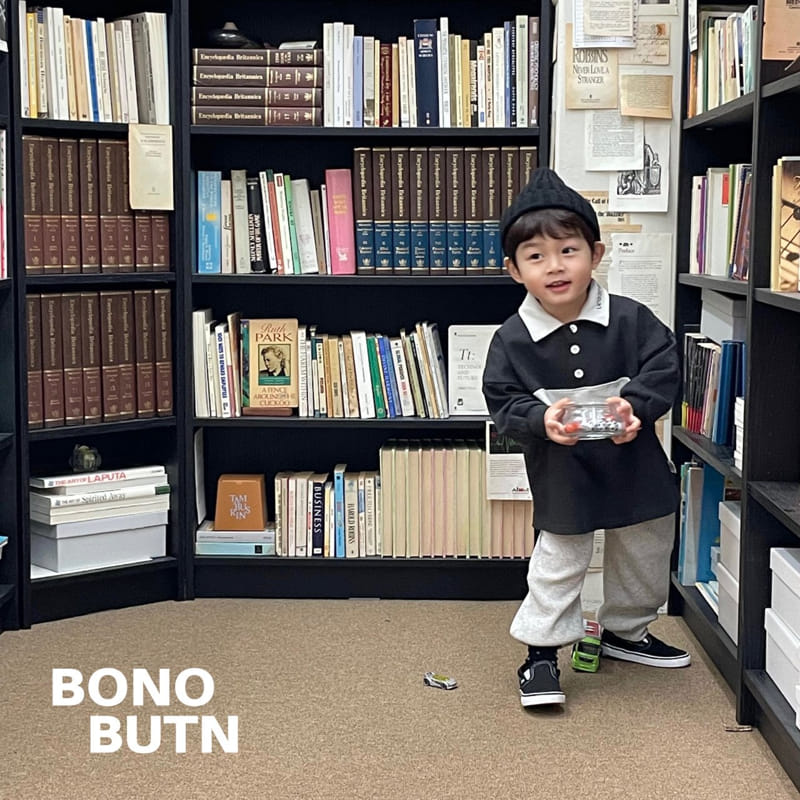 Bonobutton - Korean Children Fashion - #magicofchildhood - Mink Choco Milk Collar Tee - 5
