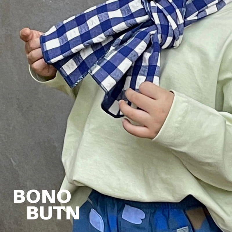 Bonobutton - Korean Children Fashion - #toddlerclothing - Yoplait Check Muffler