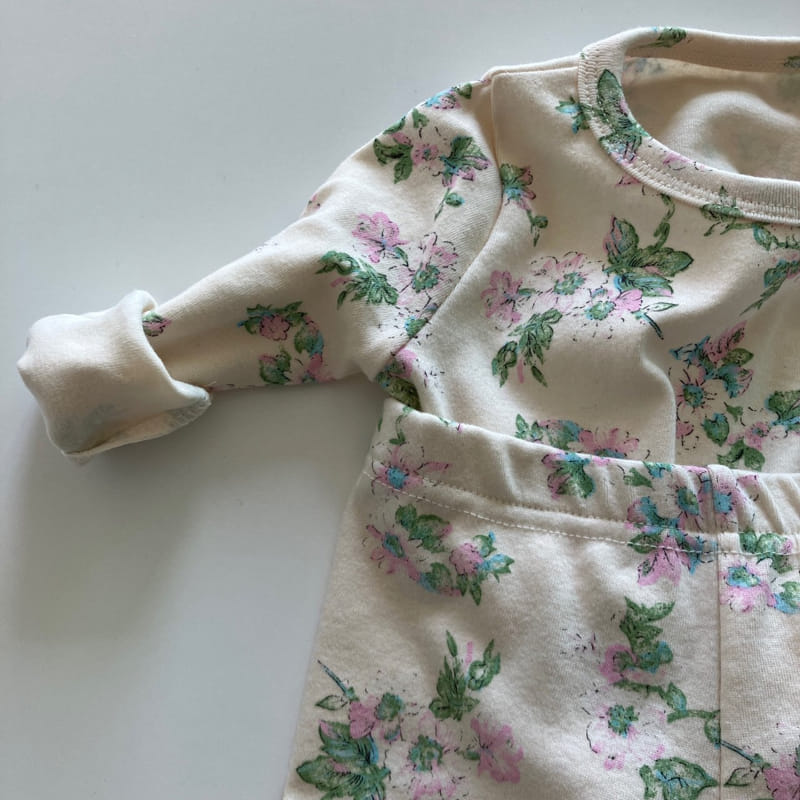 Brody Jane - Korean Baby Fashion - #babyclothing - Flower Garden Top Bottom Set - 3