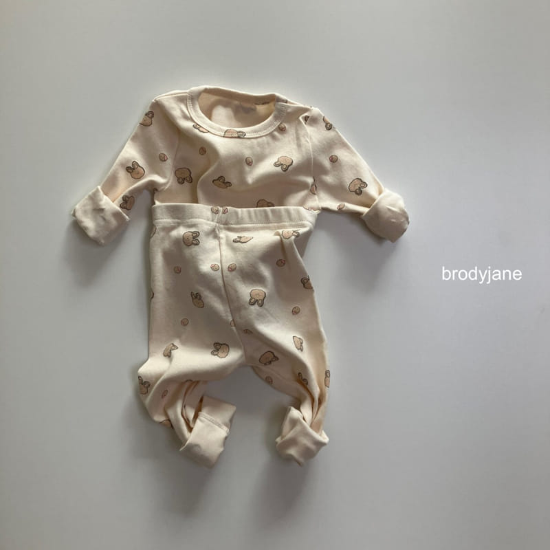 Brody Jane - Korean Baby Fashion - #babyclothing - Cookie Rabbit Top Bottom sEt - 2