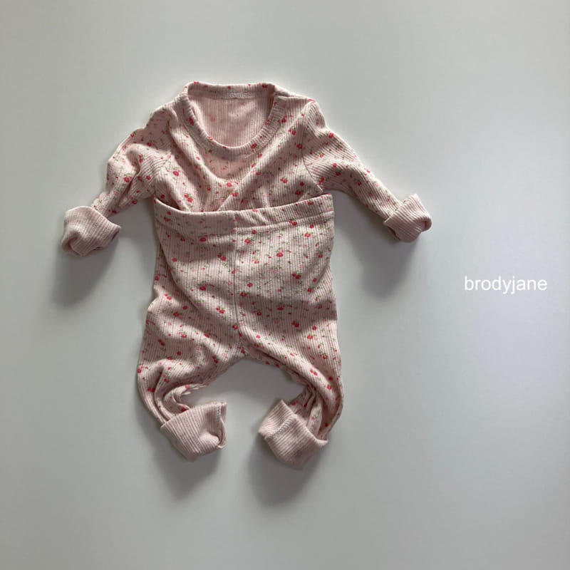 Brody Jane - Korean Baby Fashion - #onlinebabyboutique - Blue Rose Eyelet Set - 3