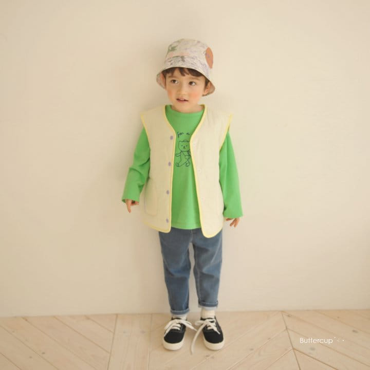 Buttercup - Korean Children Fashion - #childrensboutique - Picnic Bear Vest