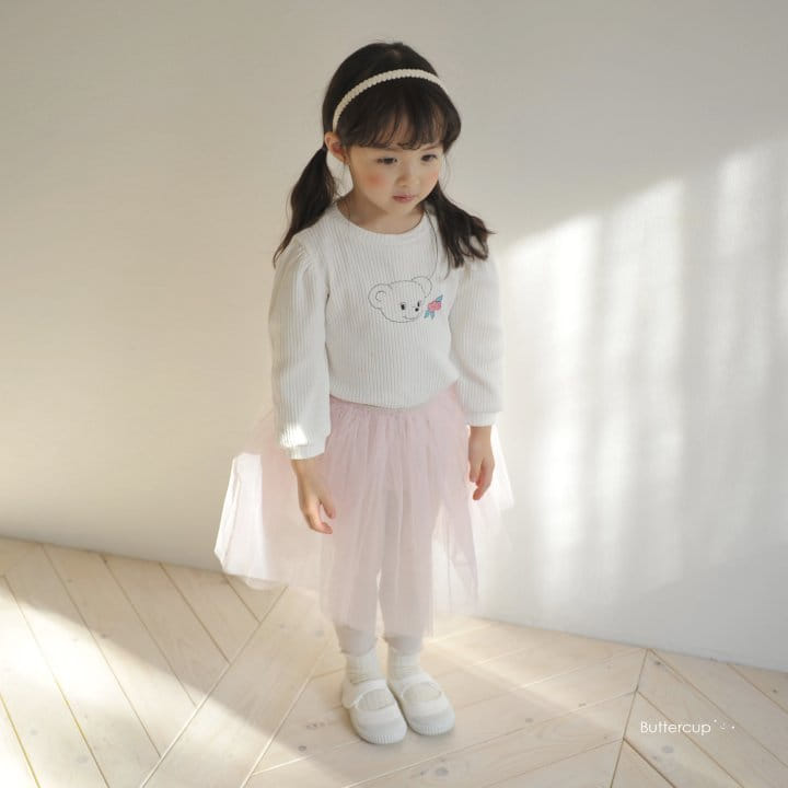 Buttercup - Korean Children Fashion - #discoveringself - Bear Flower Shirring Tee - 11