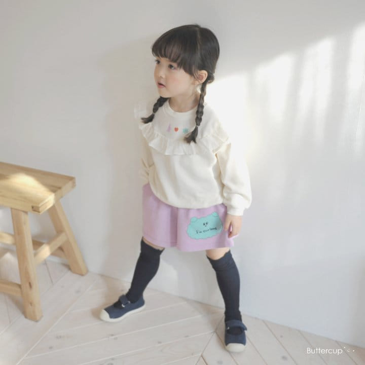 Buttercup - Korean Children Fashion - #fashionkids - Round Frill Sweatshirt - 2