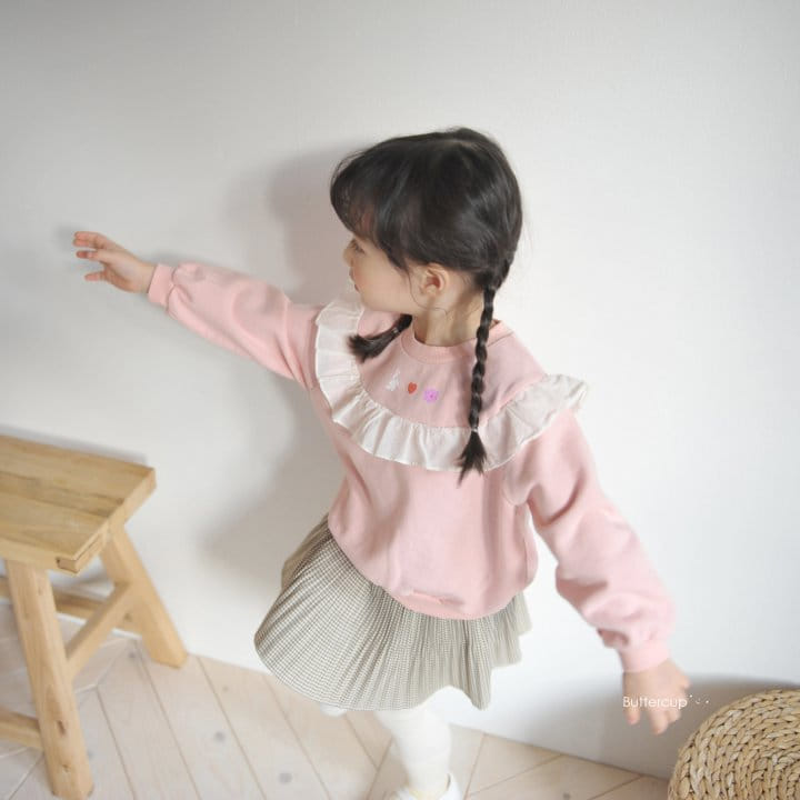 Buttercup - Korean Children Fashion - #kidsshorts - Round Frill Sweatshirt - 4