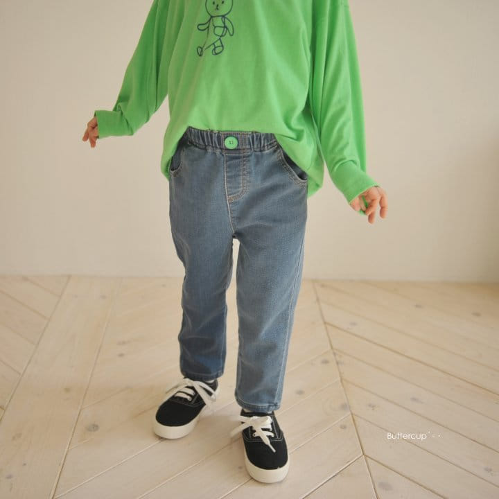Buttercup - Korean Children Fashion - #kidsstore - Button Jeans