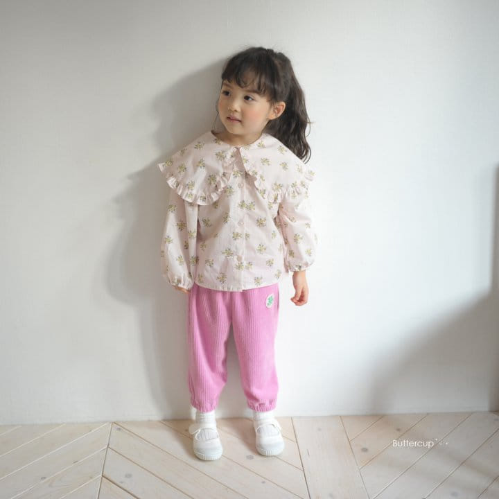 Buttercup - Korean Children Fashion - #kidzfashiontrend - Big Collar Blouse