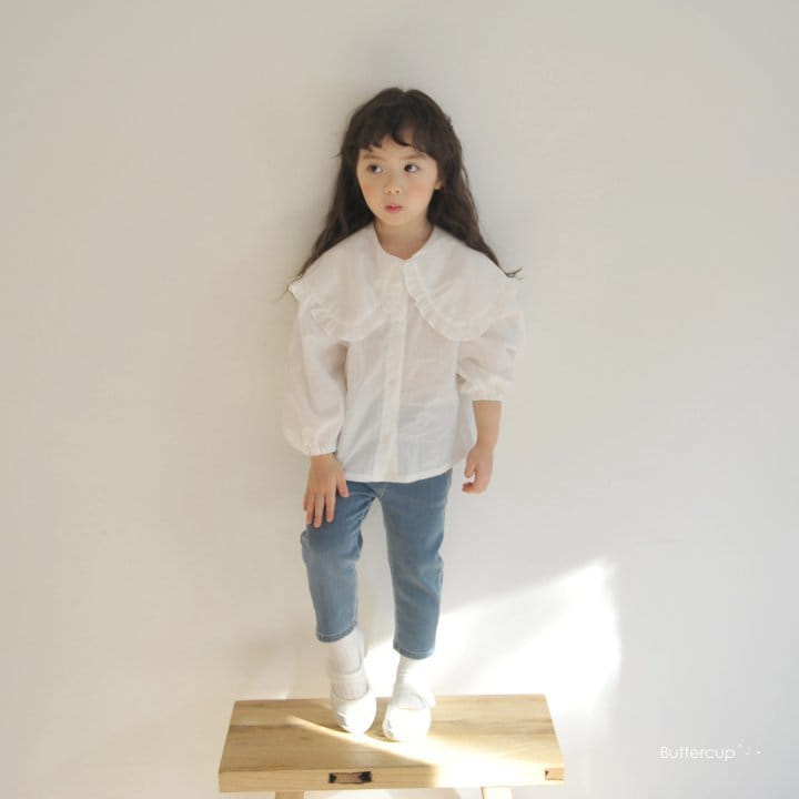 Buttercup - Korean Children Fashion - #littlefashionista - Big Collar Blouse - 3