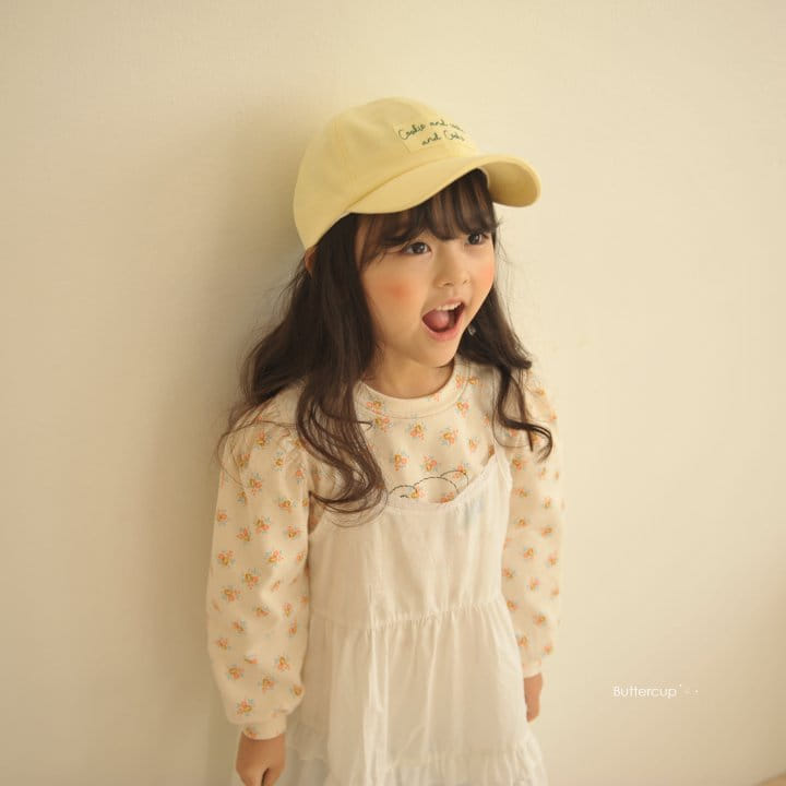 Buttercup - Korean Children Fashion - #magicofchildhood - Bear Flower Shirring Tee - 2