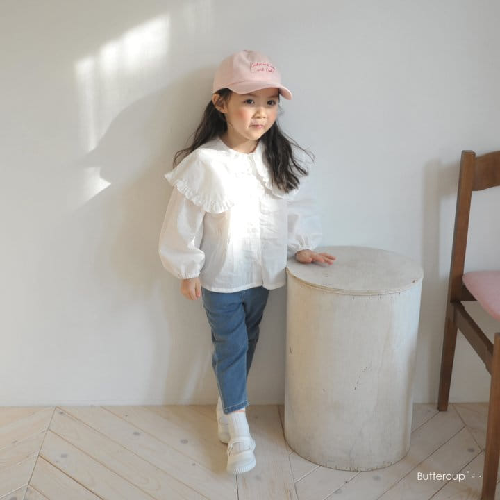 Buttercup - Korean Children Fashion - #littlefashionista - Big Collar Blouse - 4