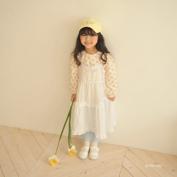 Buttercup - Korean Children Fashion - #minifashionista - Bear Flower Shirring Tee - 3