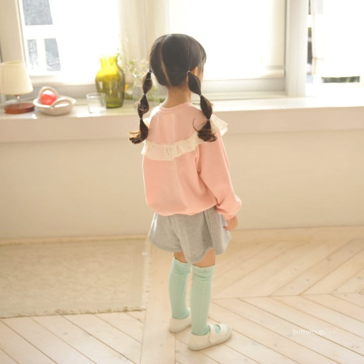 Buttercup - Korean Children Fashion - #prettylittlegirls - Round Frill Sweatshirt - 10