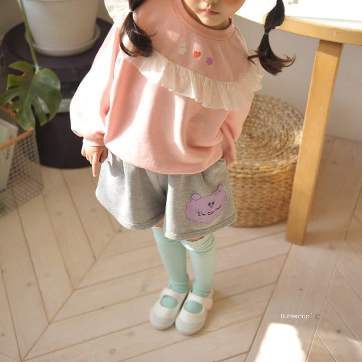 Buttercup - Korean Children Fashion - #toddlerclothing - Round Frill Sweatshirt - 12