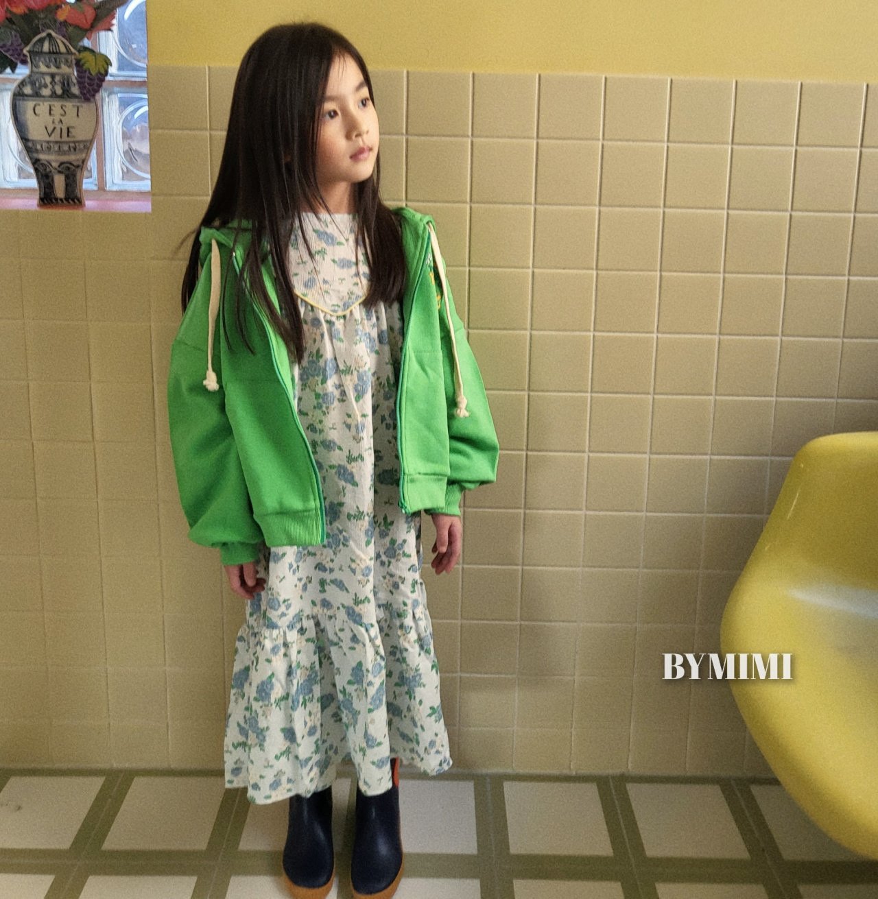 Bymimi - Korean Children Fashion - #Kfashion4kids - Mini Hoody Zip-up
