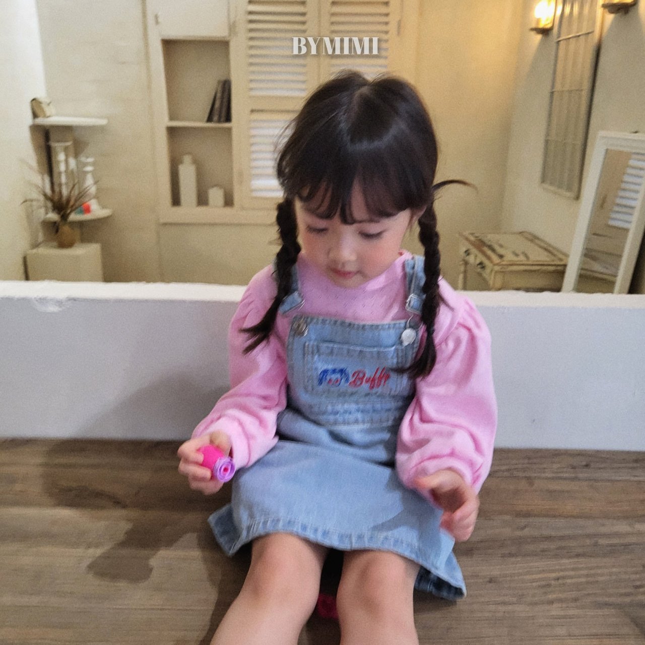 Bymimi - Korean Children Fashion - #Kfashion4kids - Ppippi Denim One-piece - 11