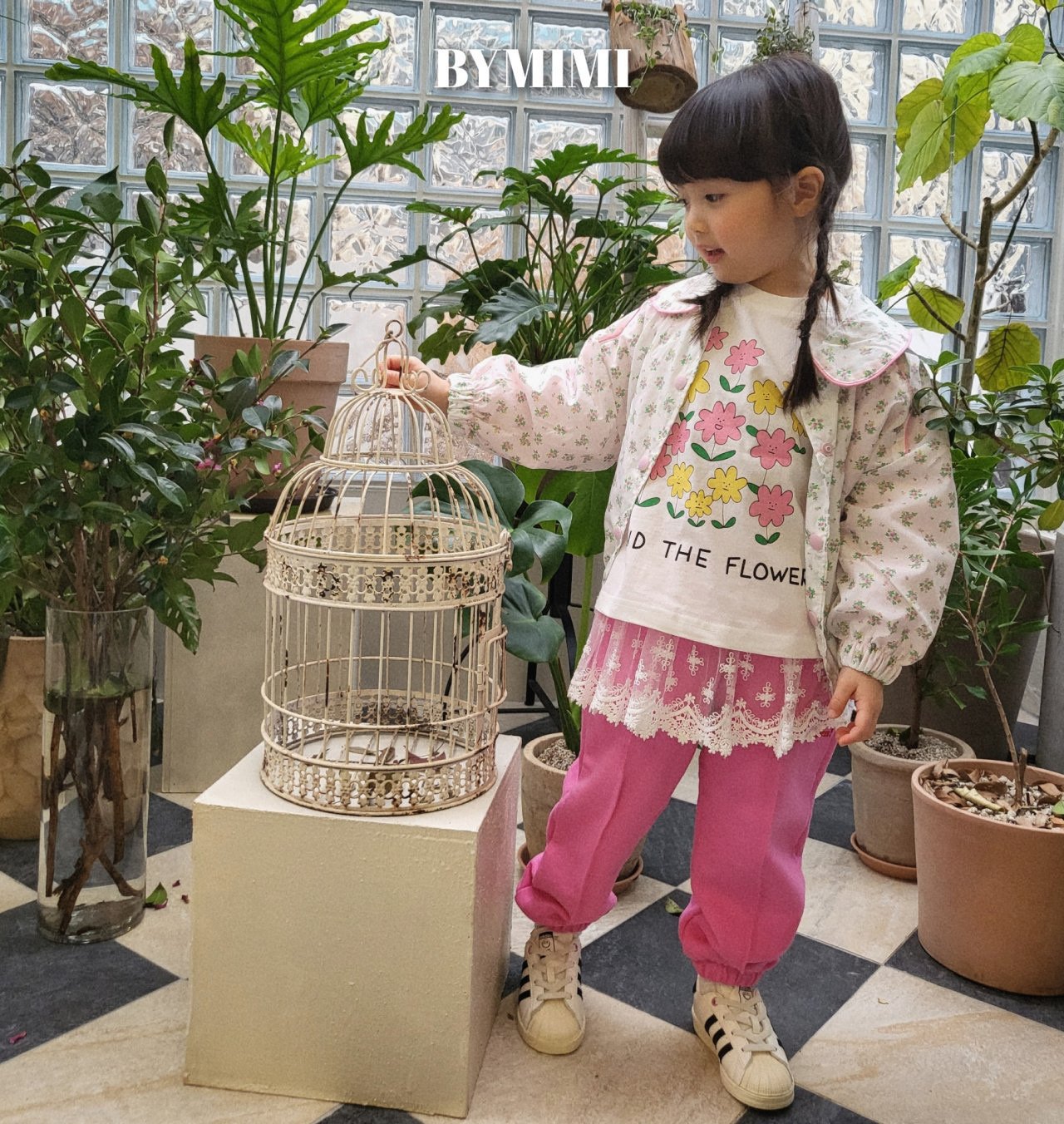 Bymimi - Korean Children Fashion - #kidzfashiontrend - Flower Tee - 4