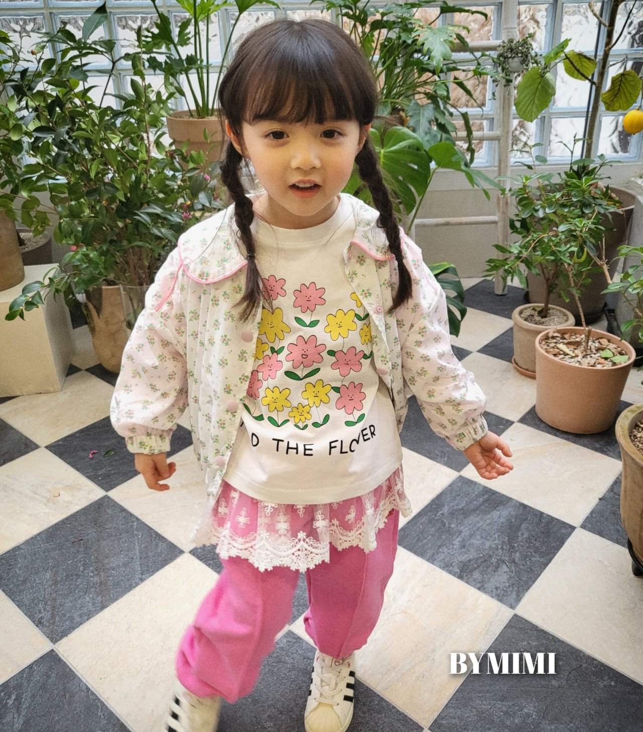 Bymimi - Korean Children Fashion - #kidzfashiontrend - Flower Tee - 3