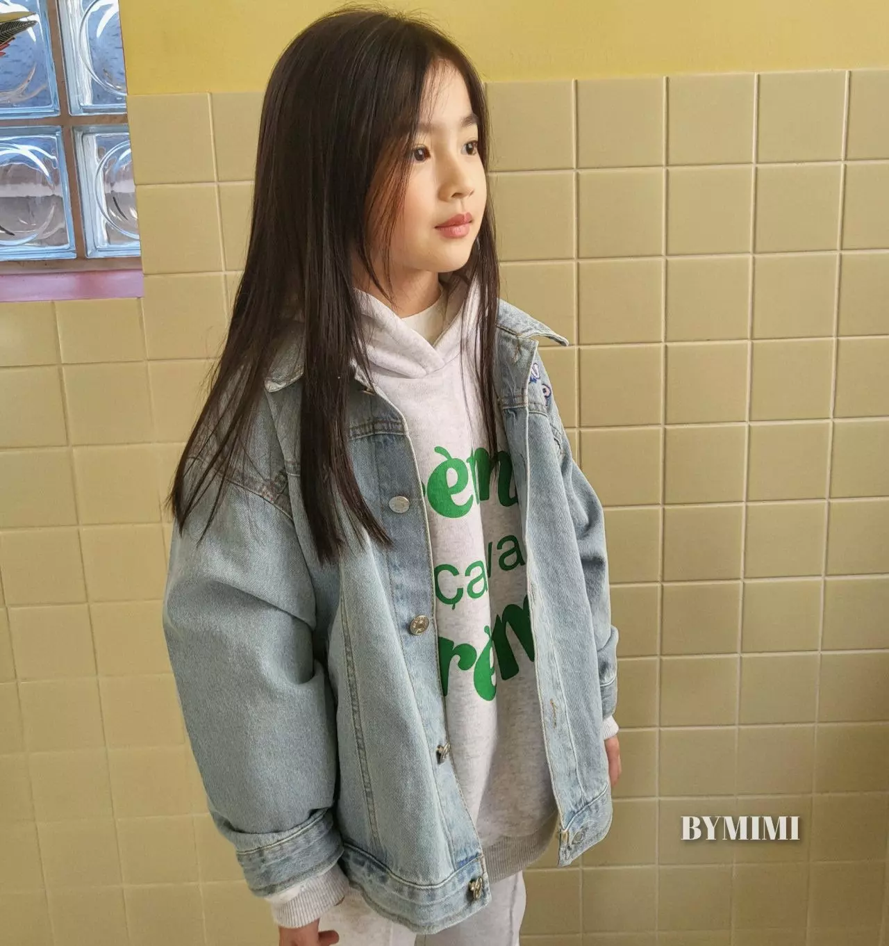 Bymimi - Korean Children Fashion - #littlefashionista - Goods Denim Jacket - 6
