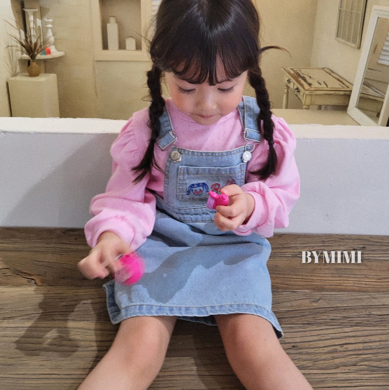 Bymimi - Korean Children Fashion - #littlefashionista - Ppippi Denim One-piece - 12