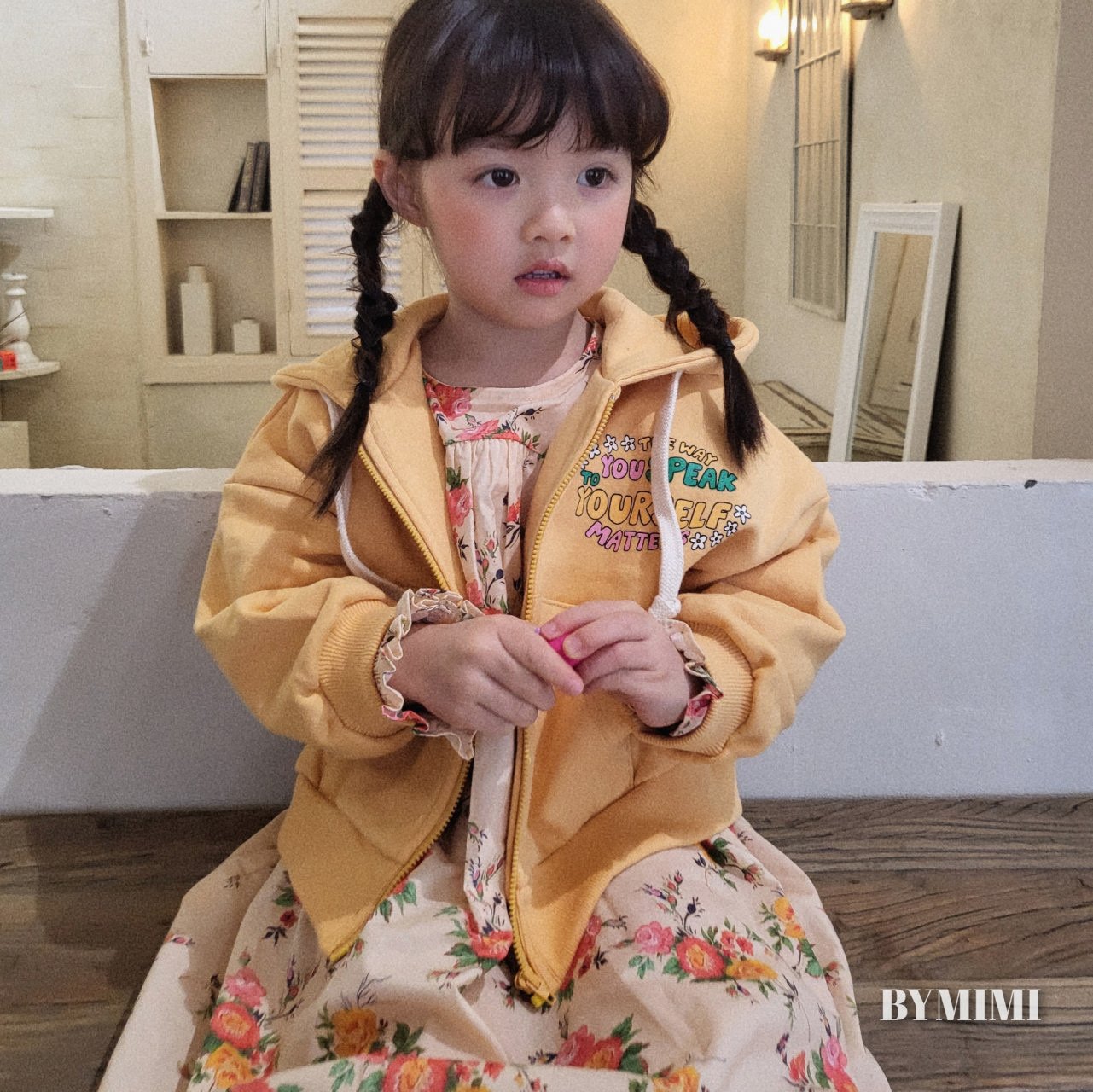 Bymimi - Korean Children Fashion - #magicofchildhood - Mini Hoody Zip-up - 3
