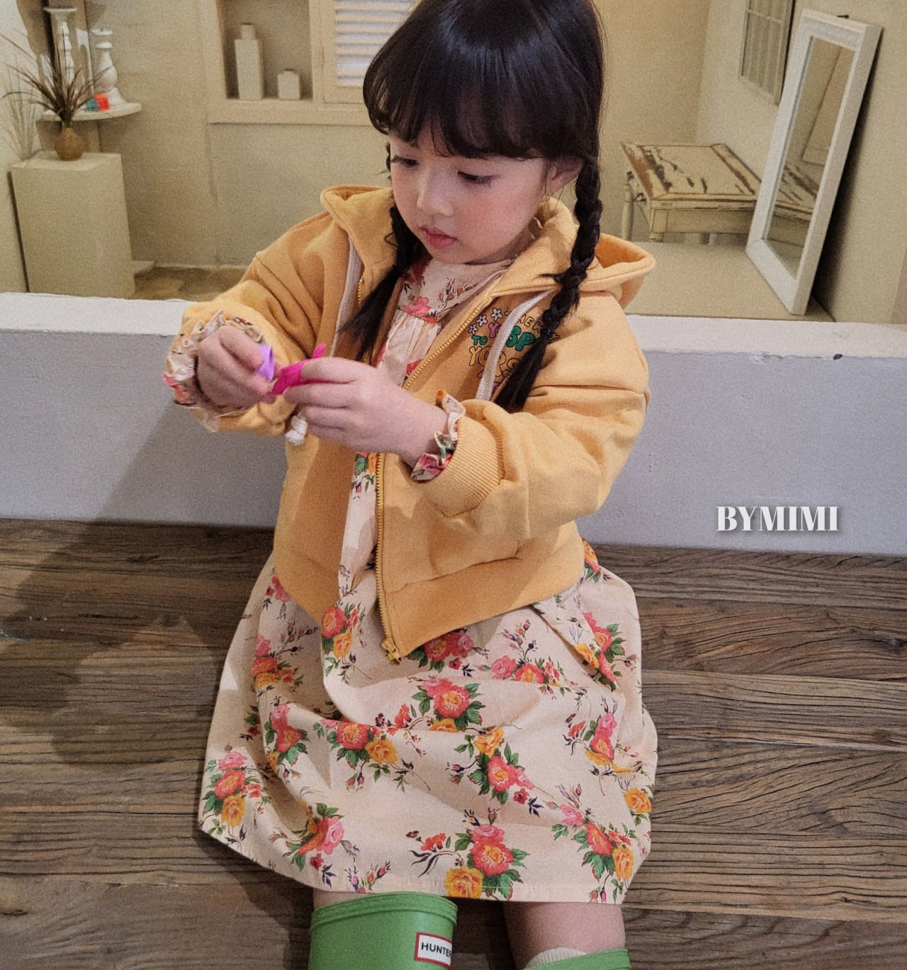 Bymimi - Korean Children Fashion - #magicofchildhood - Mini Hoody Zip-up - 4