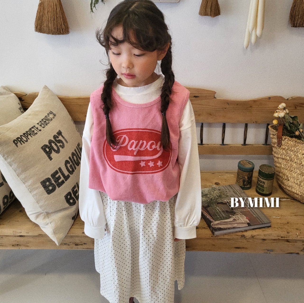 Bymimi - Korean Children Fashion - #prettylittlegirls - Terry Vest - 11