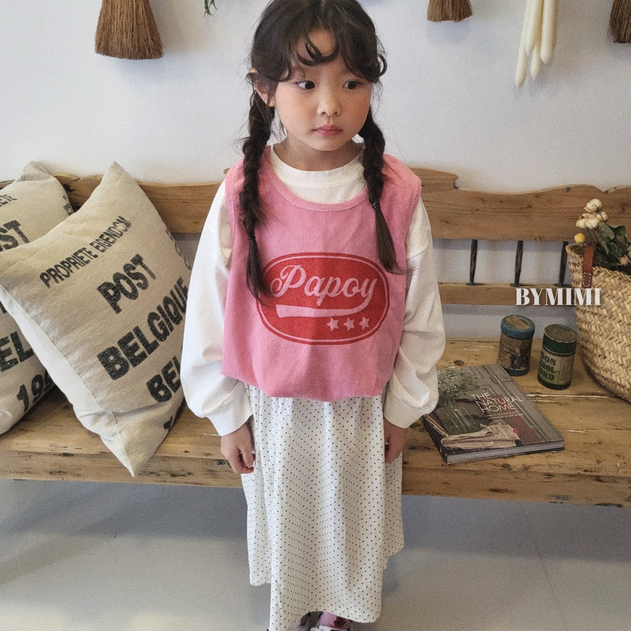 Bymimi - Korean Children Fashion - #todddlerfashion - Terry Vest - 12