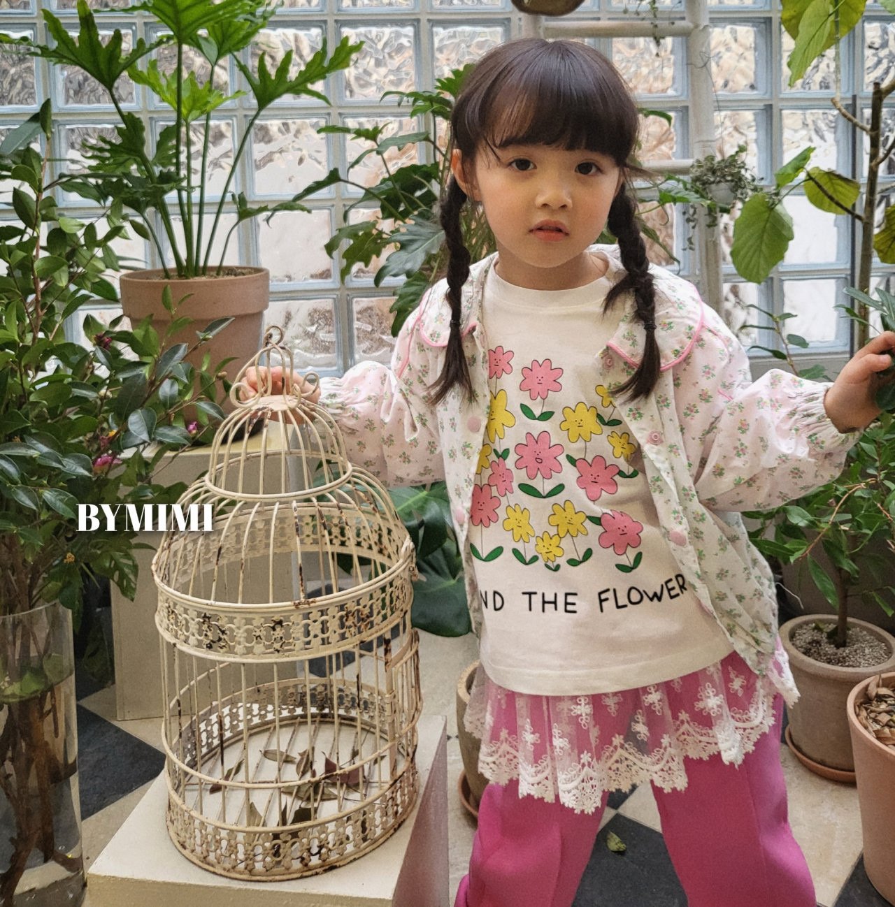 Bymimi - Korean Children Fashion - #todddlerfashion - Flower Tee - 9