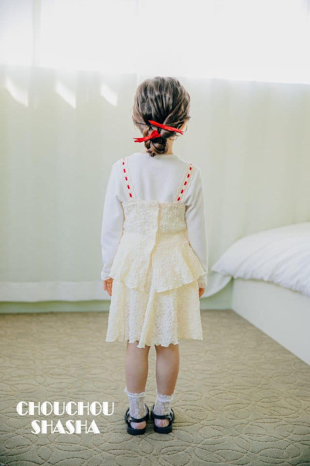 Chouchou Shasha - Korean Children Fashion - #Kfashion4kids - Lace Top Bottom Set - 9