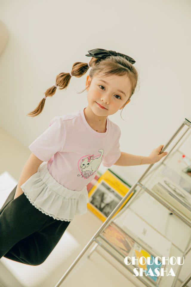 Chouchou Shasha - Korean Children Fashion - #childofig - Kitty Tee - 2