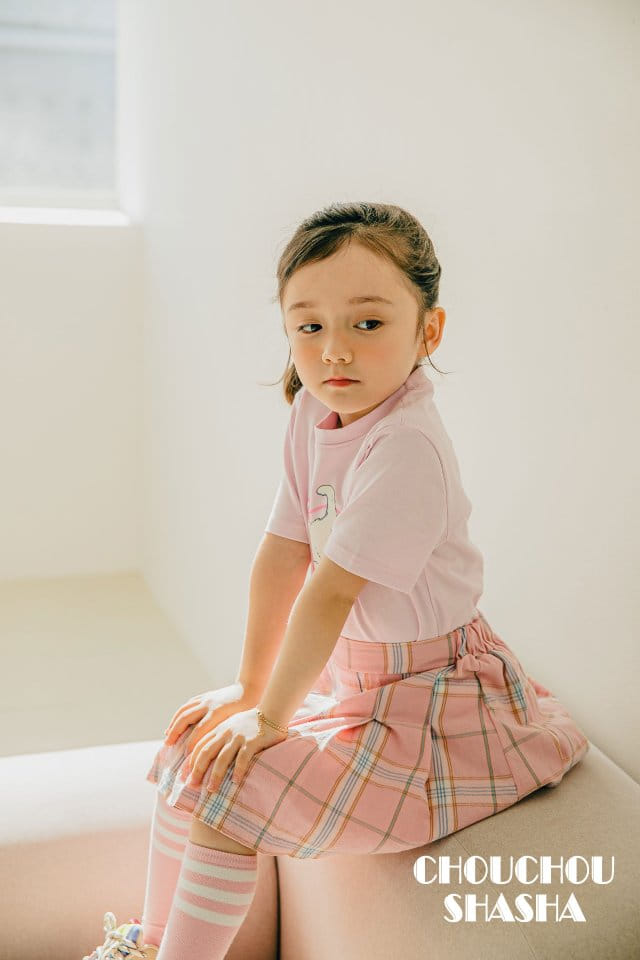 Chouchou Shasha - Korean Children Fashion - #childrensboutique - New Check Skirt - 11