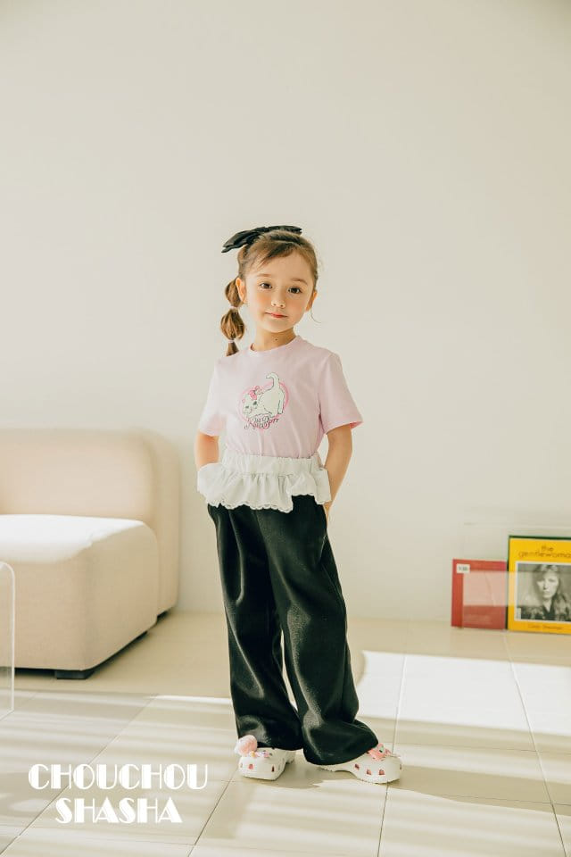 Chouchou Shasha - Korean Children Fashion - #childofig - Kitty Tee - 4