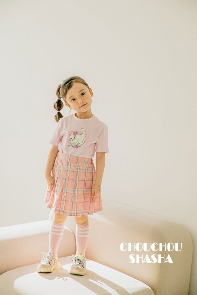 Chouchou Shasha - Korean Children Fashion - #designkidswear - New Check Skirt - 12