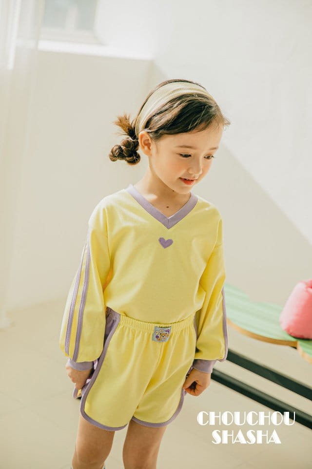Chouchou Shasha - Korean Children Fashion - #designkidswear - Harnie V Neck Tee - 3