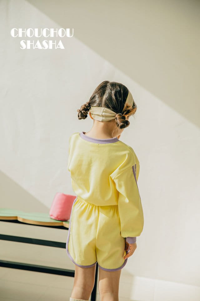 Chouchou Shasha - Korean Children Fashion - #kidsshorts - Harnie V Neck Tee - 6