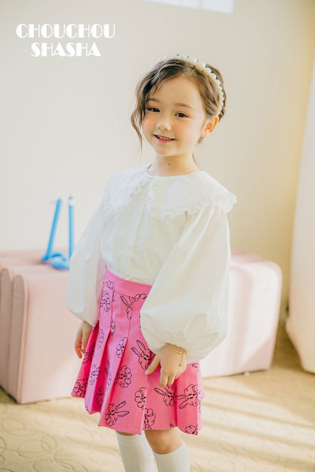 Chouchou Shasha - Korean Children Fashion - #kidsshorts - Pure Blouse