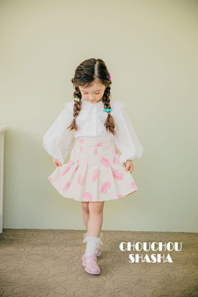 Chouchou Shasha - Korean Children Fashion - #kidsstore - New Wrinkle Skirt