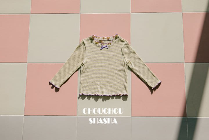 Chouchou Shasha - Korean Children Fashion - #kidsshorts - Rollin Stripes Tee - 4