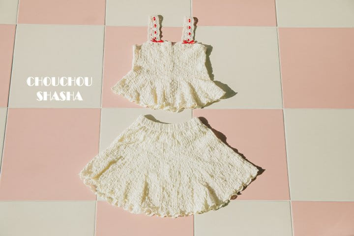 Chouchou Shasha - Korean Children Fashion - #littlefashionista - Lace Top Bottom Set - 10