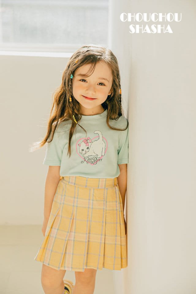 Chouchou Shasha - Korean Children Fashion - #magicofchildhood - New Check Skirt - 6