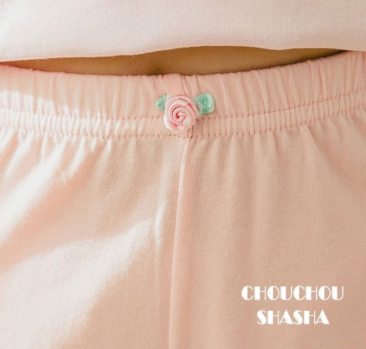 Chouchou Shasha - Korean Children Fashion - #minifashionista - Flower Leggings - 5