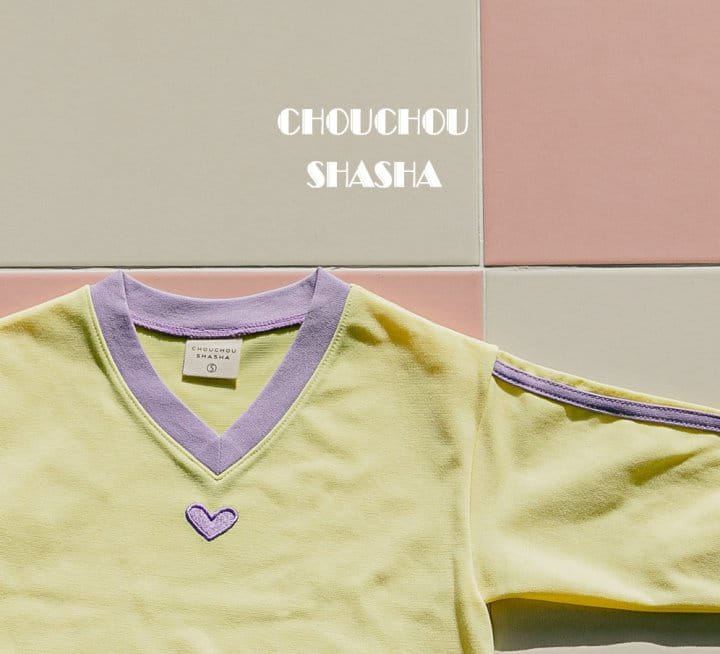 Chouchou Shasha - Korean Children Fashion - #minifashionista - Harnie V Neck Tee - 12