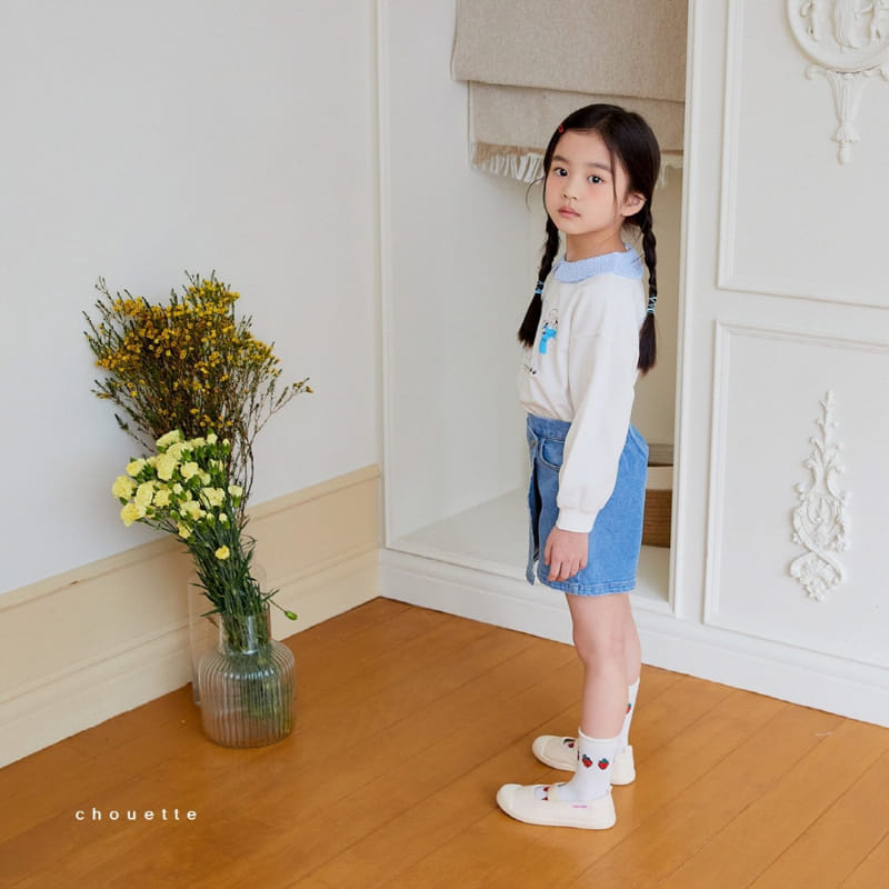 Chouette - Korean Children Fashion - #Kfashion4kids - Denim Wrap Curot Pants - 8