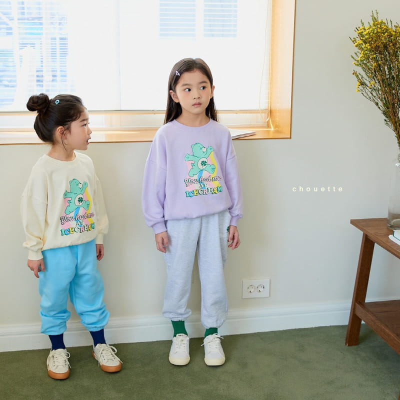 Chouette - Korean Children Fashion - #childofig - Cream Bear Sweatshirt